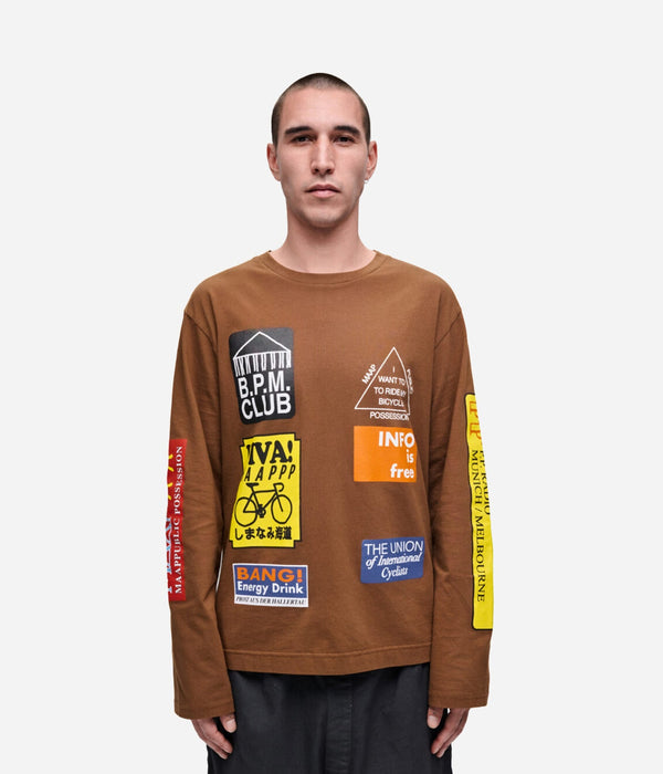 Public Possession & MAAP "Trail" Longsleeve Brown - WEAREALLANIMALS