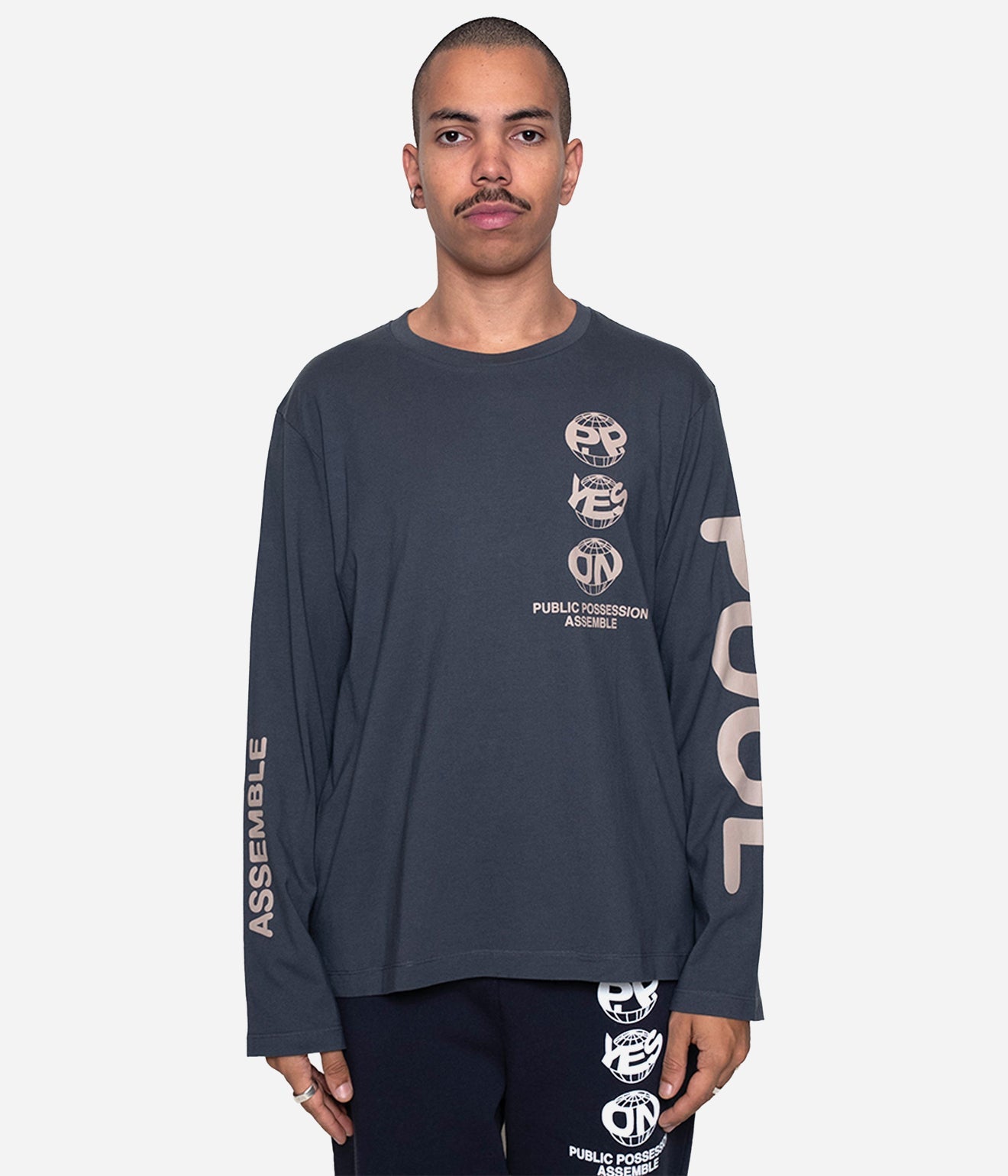 Public Possession "PLANET PP LONGSLEEVE" INDIA INK - WEAREALLANIMALS