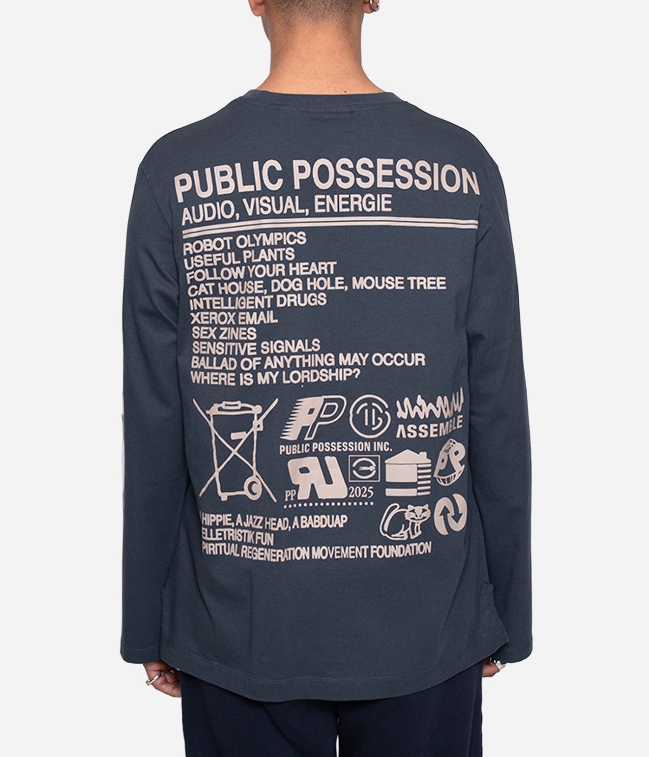 Public Possession "PLANET PP LONGSLEEVE" INDIA INK - WEAREALLANIMALS