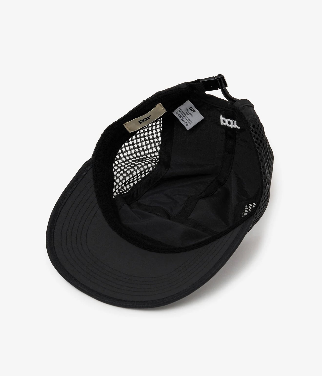 parr "side mesh spoon bill cap" Black