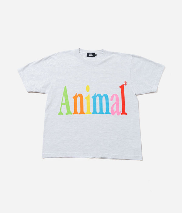 STUDIO ANIMALS “Animals Letter” T-Shirt Ash - WEAREALLANIMALS