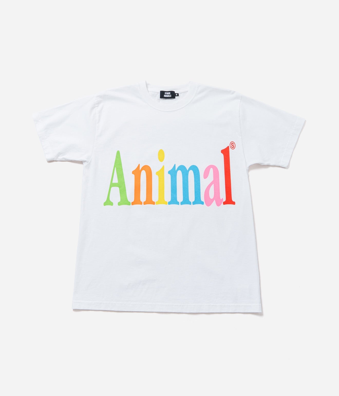 STUDIO ANIMALS “Animals Letter” T-Shirt White - WEAREALLANIMALS