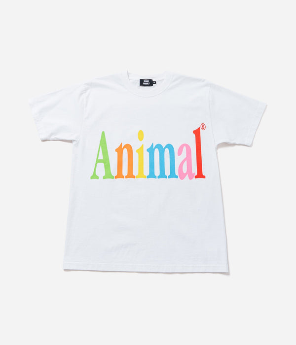STUDIO ANIMALS “Animals Letter” T-Shirt White - WEAREALLANIMALS