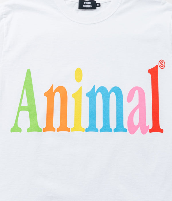 STUDIO ANIMALS “Animals Letter” T-Shirt White - WEAREALLANIMALS