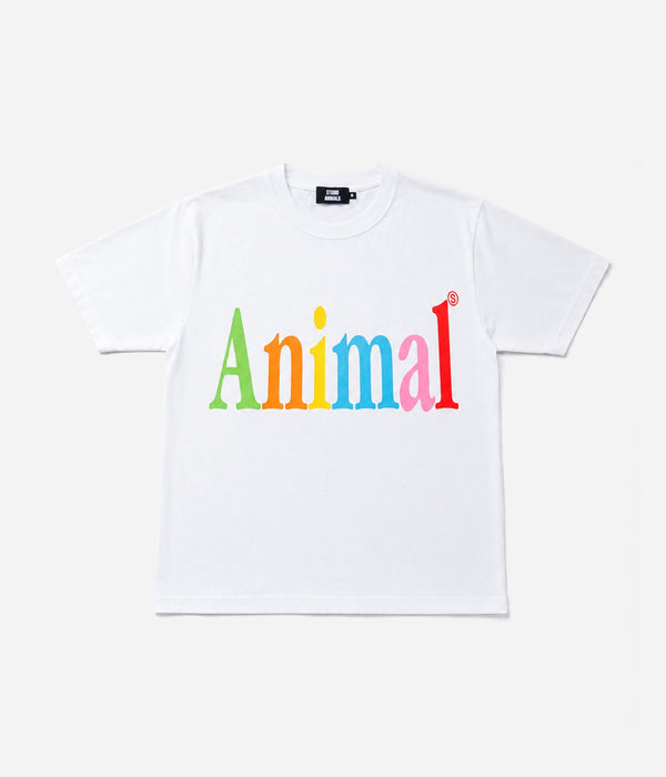 STUDIO ANIMALS “Animals Letter” T-Shirt White - WEAREALLANIMALS