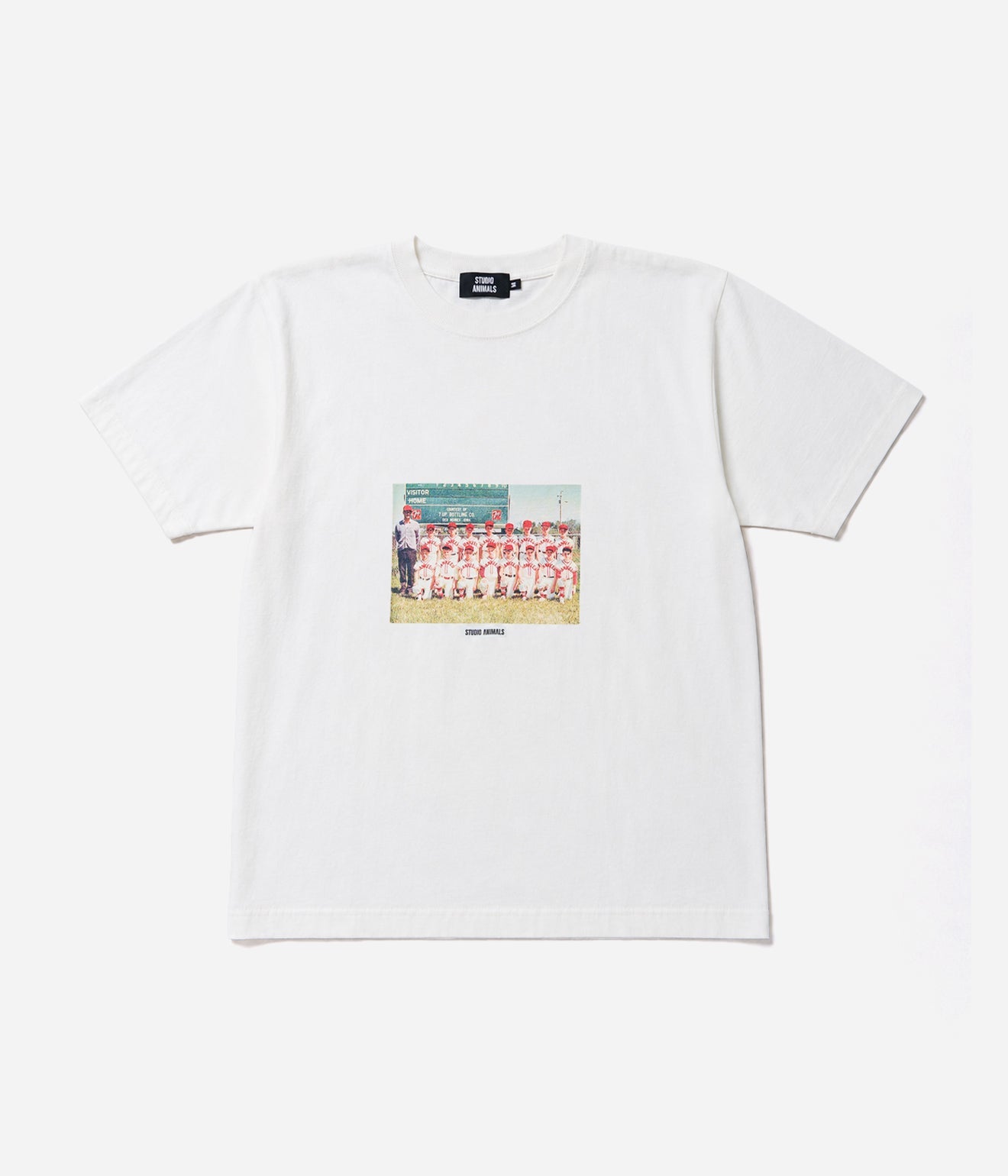 STUDIO ANIMALS “Baseball” S/S T-Shirt Natural - WEAREALLANIMALS