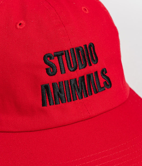 STUDIO ANIMALS "Basic Logo” Cap Red - WEAREALLANIMALS