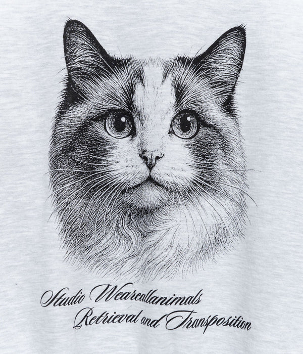 STUDIO ANIMALS “Cat” Sweatshirt Ash - WEAREALLANIMALS