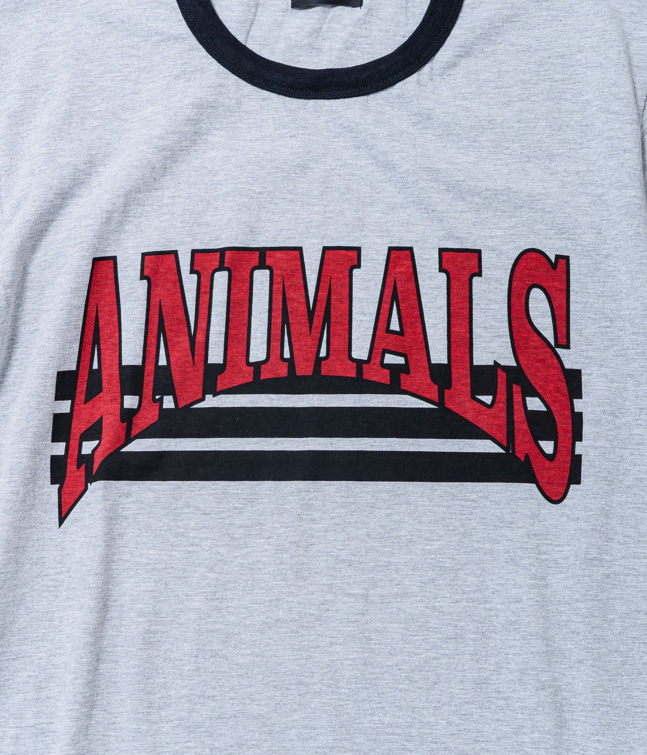 STUDIO ANIMALS “Curved Arch Logo” S/S T-Shirt Grey / Black - WEAREALLANIMALS