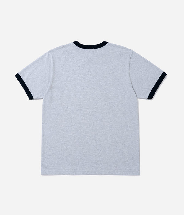 STUDIO ANIMALS “Curved Arch Logo” S/S T-Shirt Grey / Black - WEAREALLANIMALS