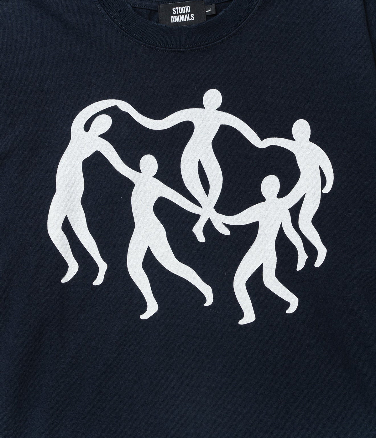 STUDIO ANIMALS “Dance in a circle” L/S T-Shirt Navy - WEAREALLANIMALS