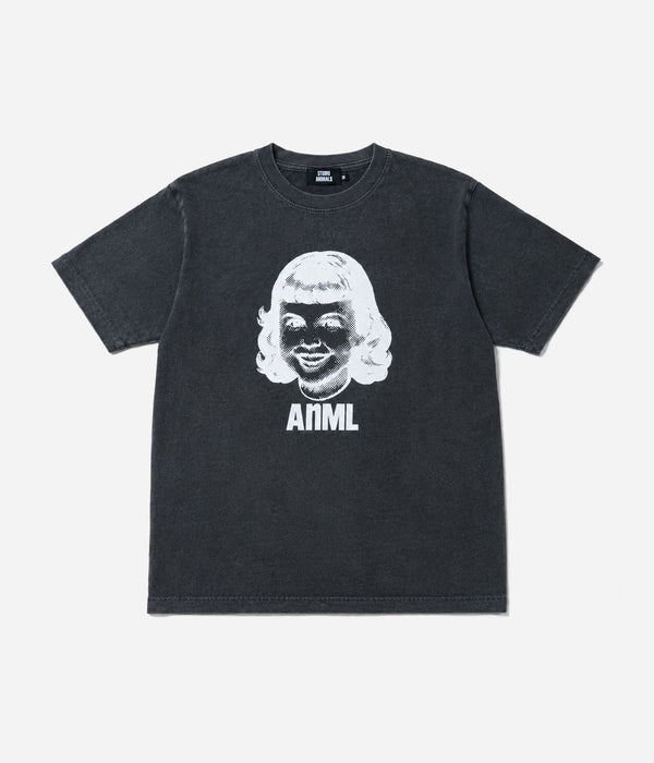 STUDIO ANIMALS “Girl” S/S T-Shirt Faded Black - WEAREALLANIMALS