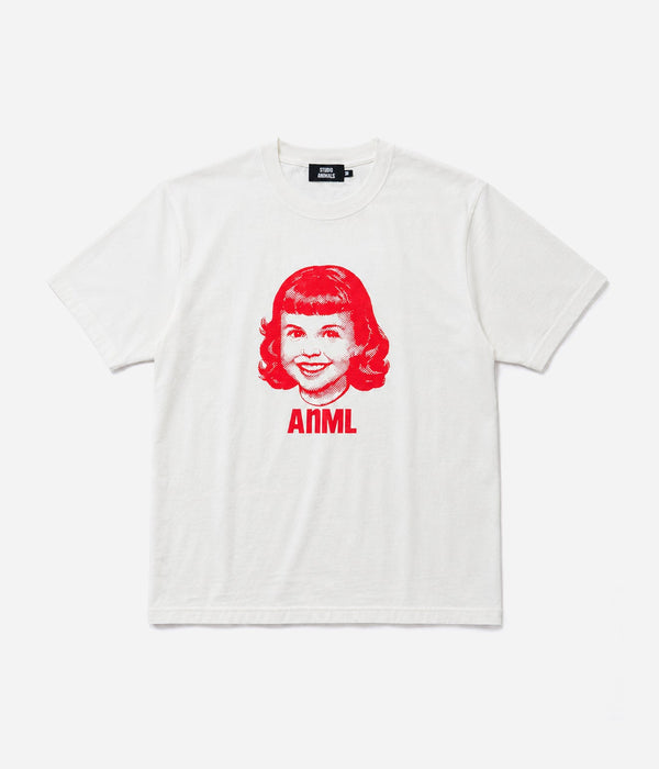 STUDIO ANIMALS “Girl” S/S T-Shirt Natural - WEAREALLANIMALS