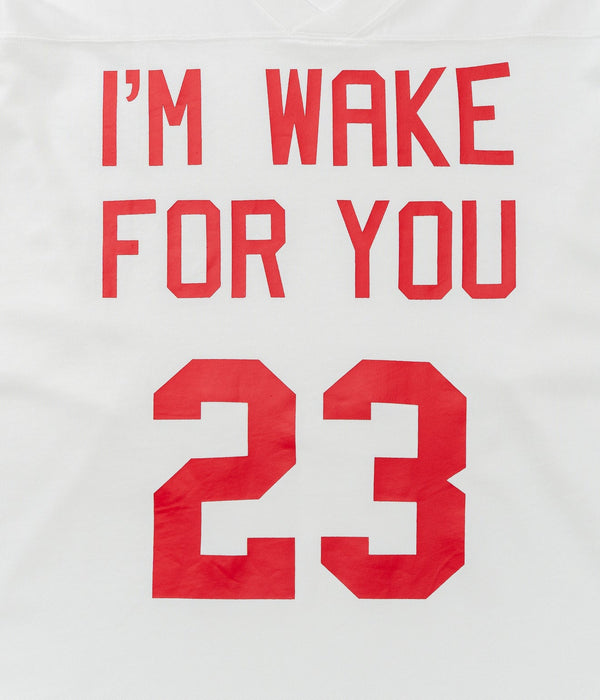 STUDIO ANIMALS "I’m wake For you" Football T-Shirt White - WEAREALLANIMALS