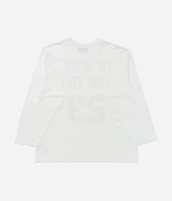STUDIO ANIMALS "I’m wake For you" Football T-Shirt White - WEAREALLANIMALS