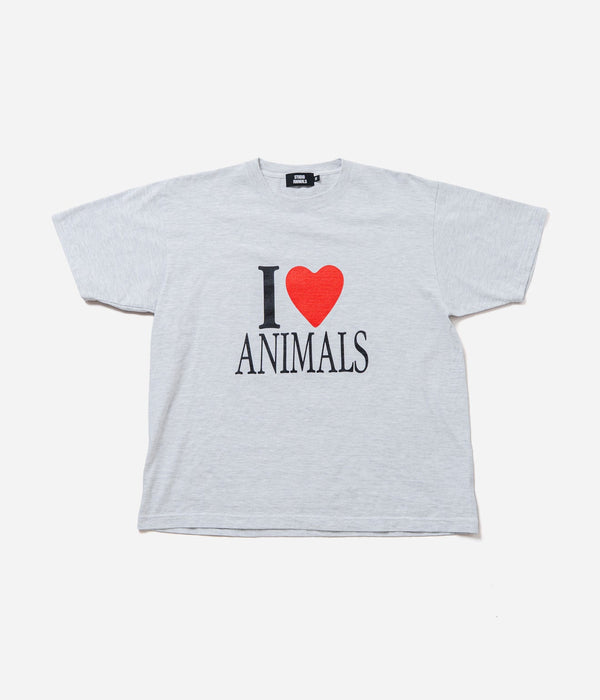STUDIO ANIMALS “LOVE” T-Shirt Ash - WEAREALLANIMALS