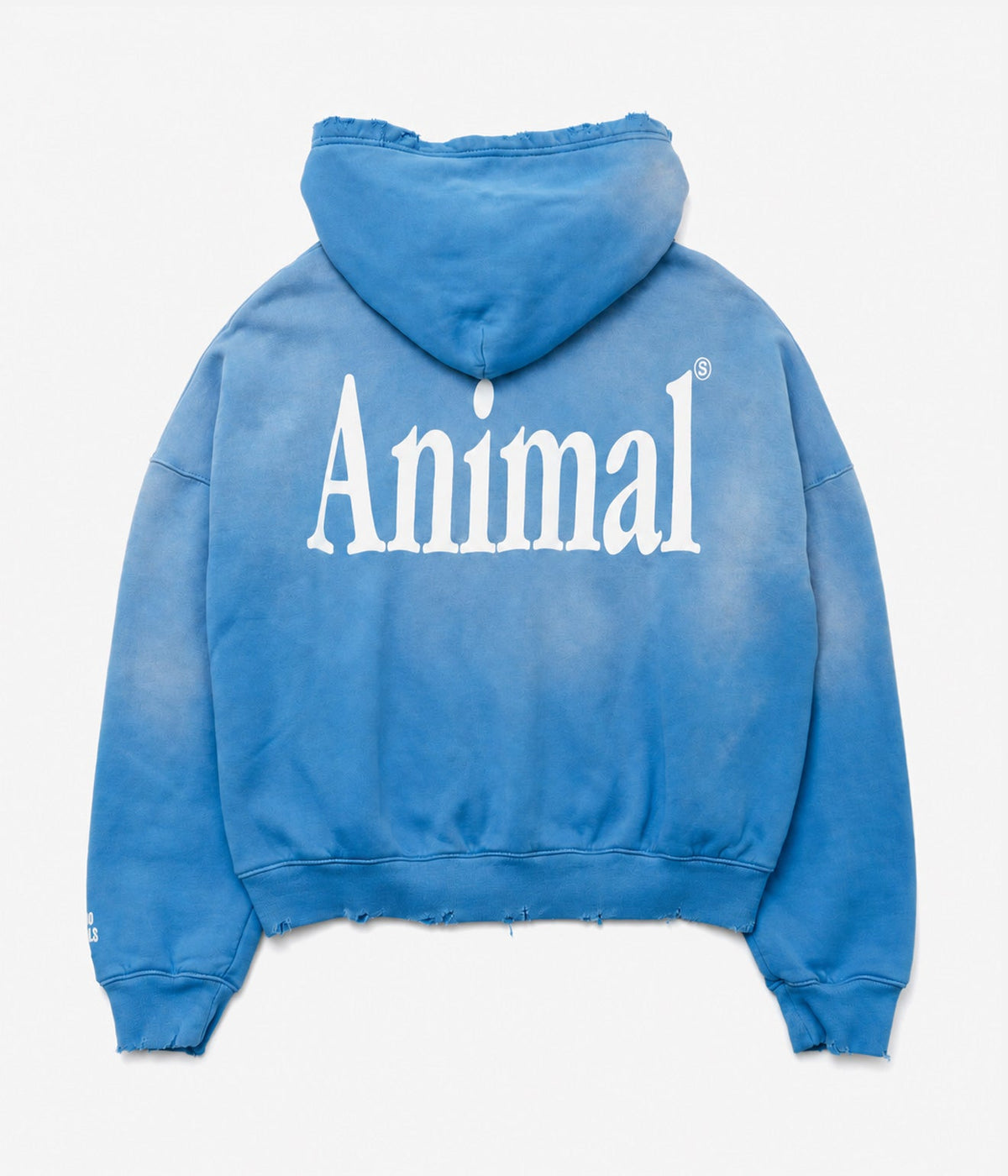 STUDIO ANIMALS ×MOOJIMOOJI “Animals Letter” Hoodie Blue - WEAREALLANIMALS