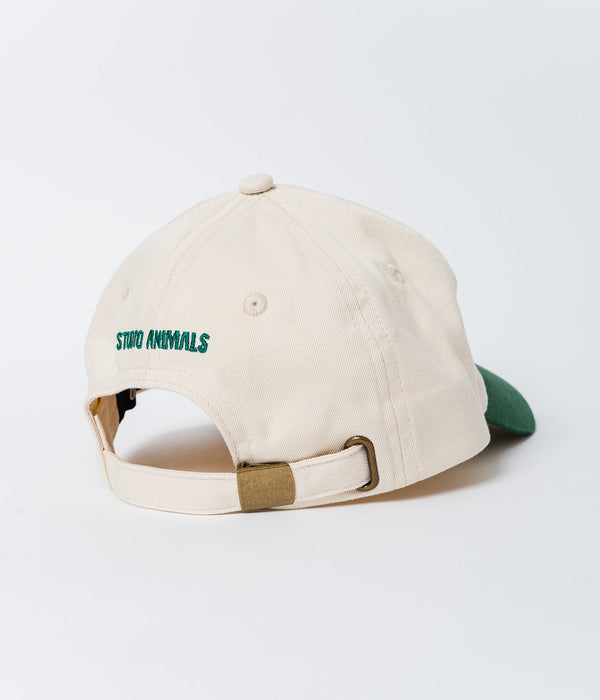 STUDIO ANIMALS “Running horse” Cap Natural / Green - WEAREALLANIMALS