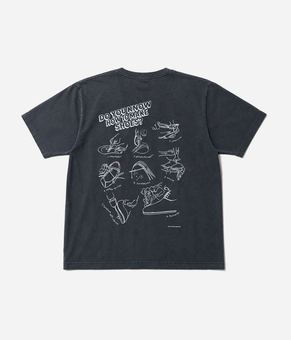 STUDIO ANIMALS × Studio-hidden “HOW TO MAKE” S/S T-Shirt Faded Black - WEAREALLANIMALS