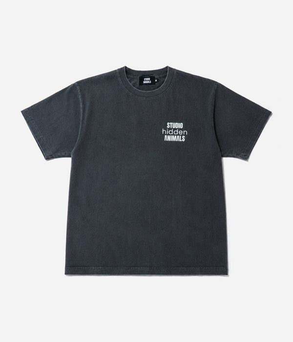 STUDIO ANIMALS × Studio-hidden “HOW TO MAKE” S/S T-Shirt Faded Black - WEAREALLANIMALS