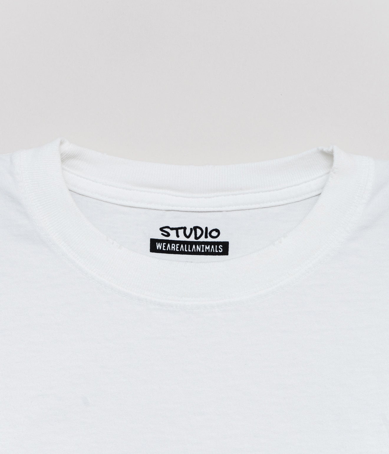 STUDIO WEAREALLANIMALS "1997 L/S T - SHIRT" WHITE - WEAREALLANIMALS