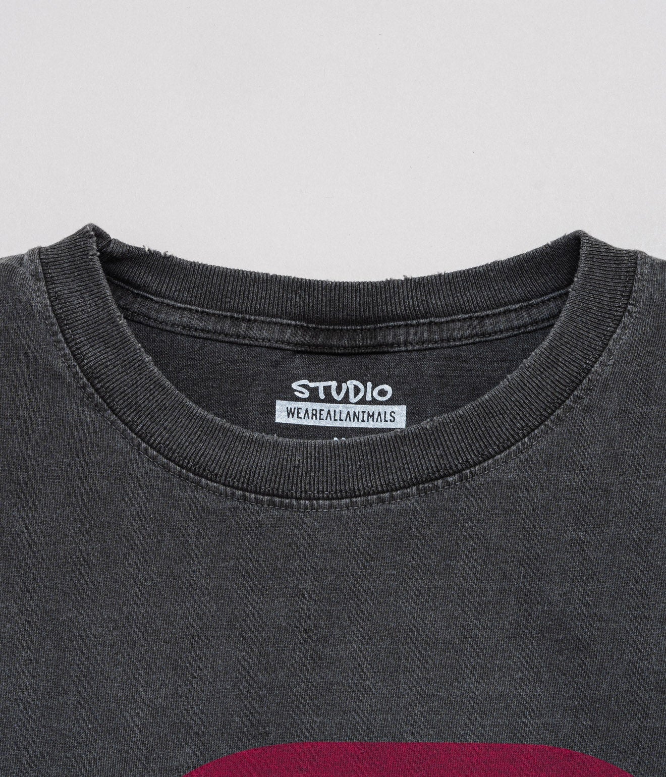 STUDIO WEAREALLANIMALS "A L/S T - SHIRT" BLACK - WEAREALLANIMALS