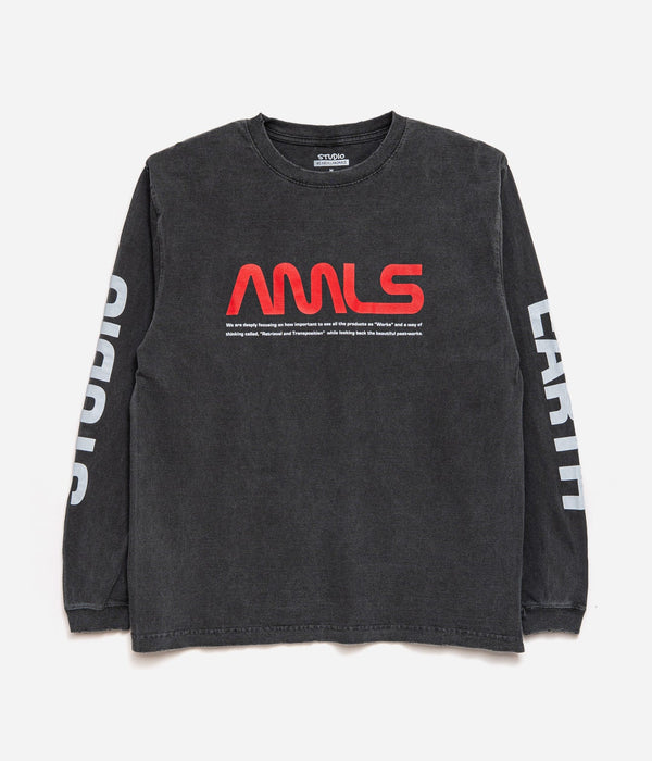 STUDIO WEAREALLANIMALS "Aerospace L/S T - SHIRT" BLACK - WEAREALLANIMALS