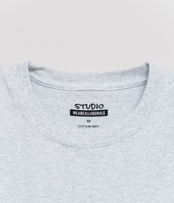 STUDIO WEAREALLANIMALS "Aerospace L/S T - SHIRT" GREY - WEAREALLANIMALS