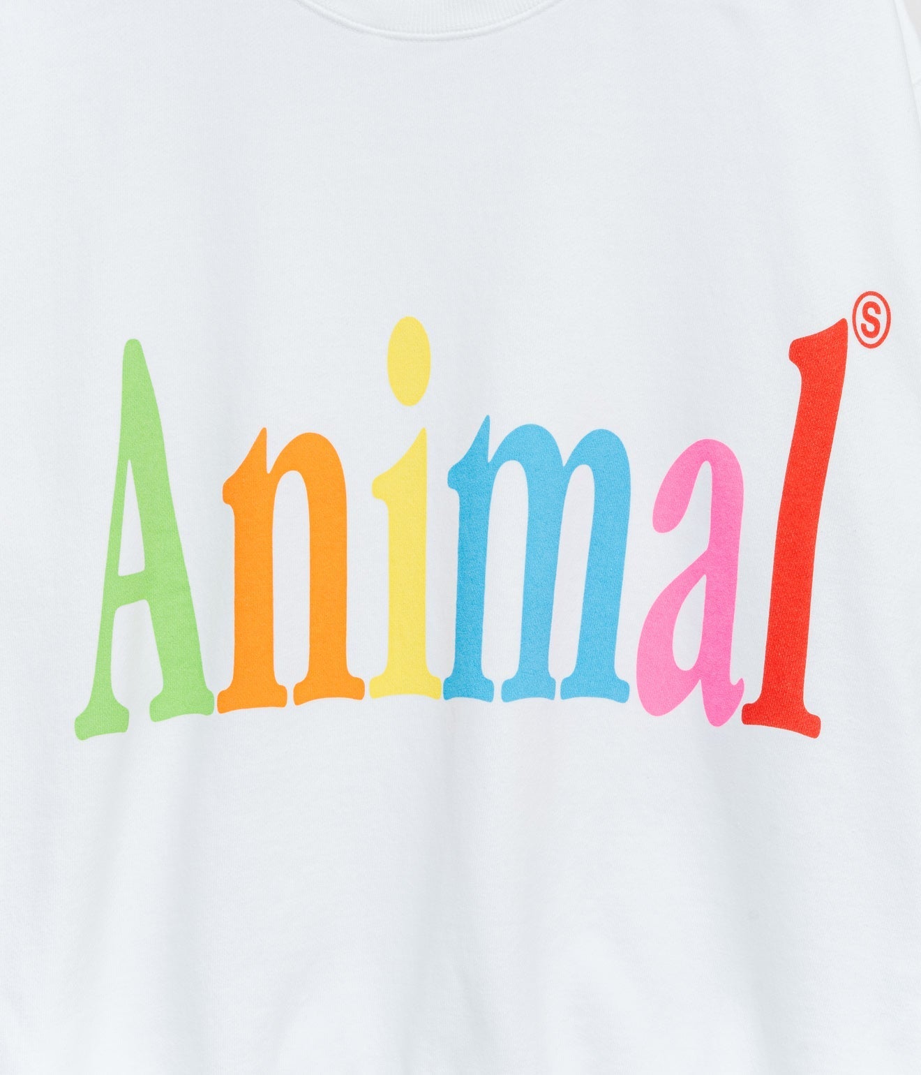 STUDIO WEAREALLANIMALS "Animals Letter SWEATSHIRT" WHITE - WEAREALLANIMALS