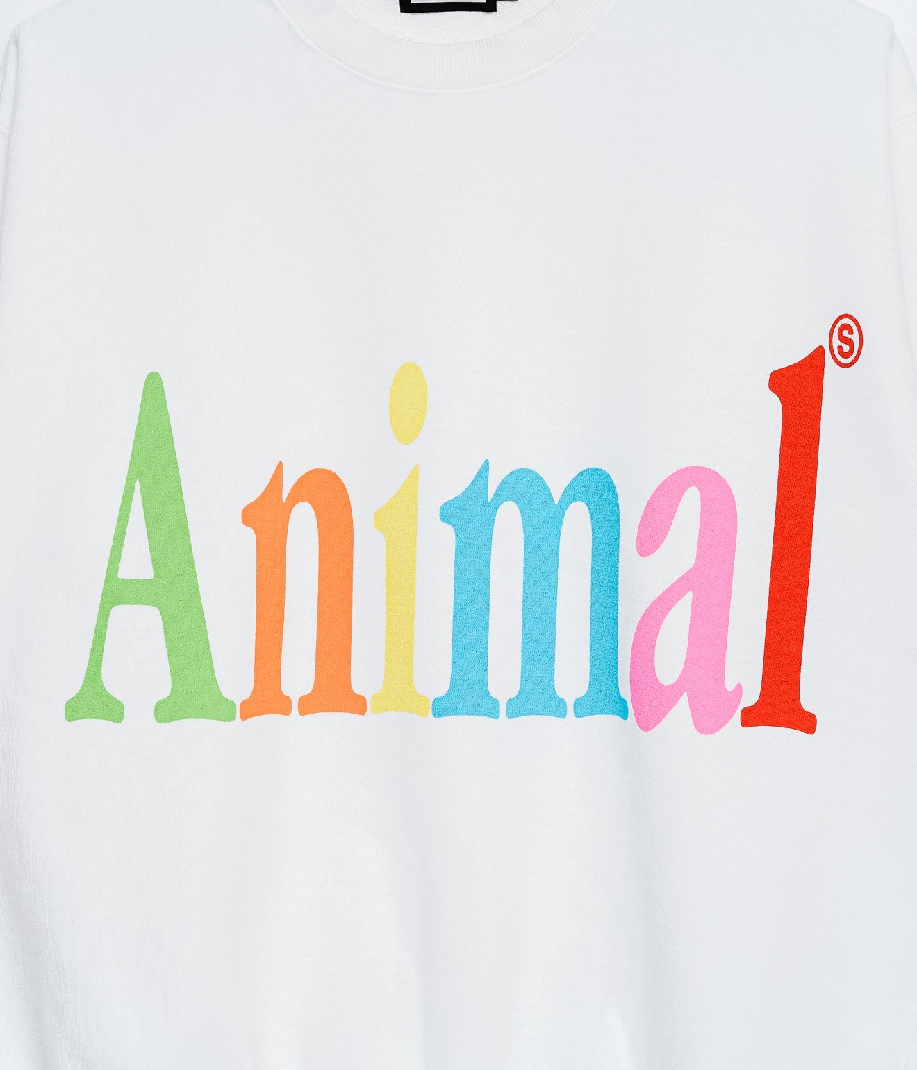 STUDIO WEAREALLANIMALS "Animals Letter" SWEATSHIRT WHITE - WEAREALLANIMALS