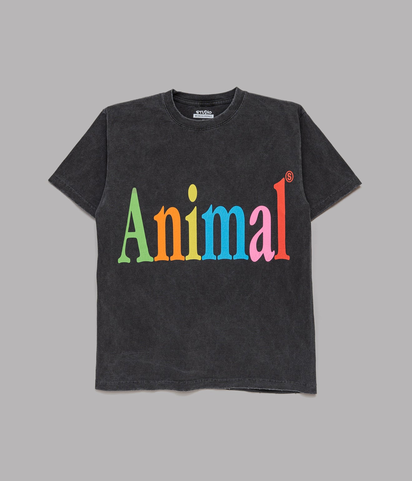 STUDIO WEAREALLANIMALS "Animals Letter T - SHIRT" BLACK - WEAREALLANIMALS