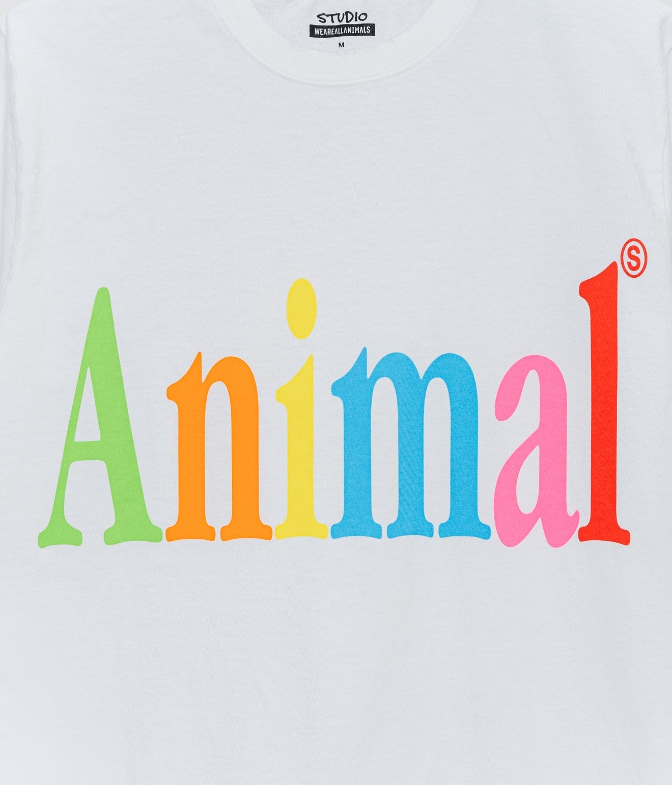 STUDIO WEAREALLANIMALS "Animals Letter T - SHIRT" WHITE - WEAREALLANIMALS