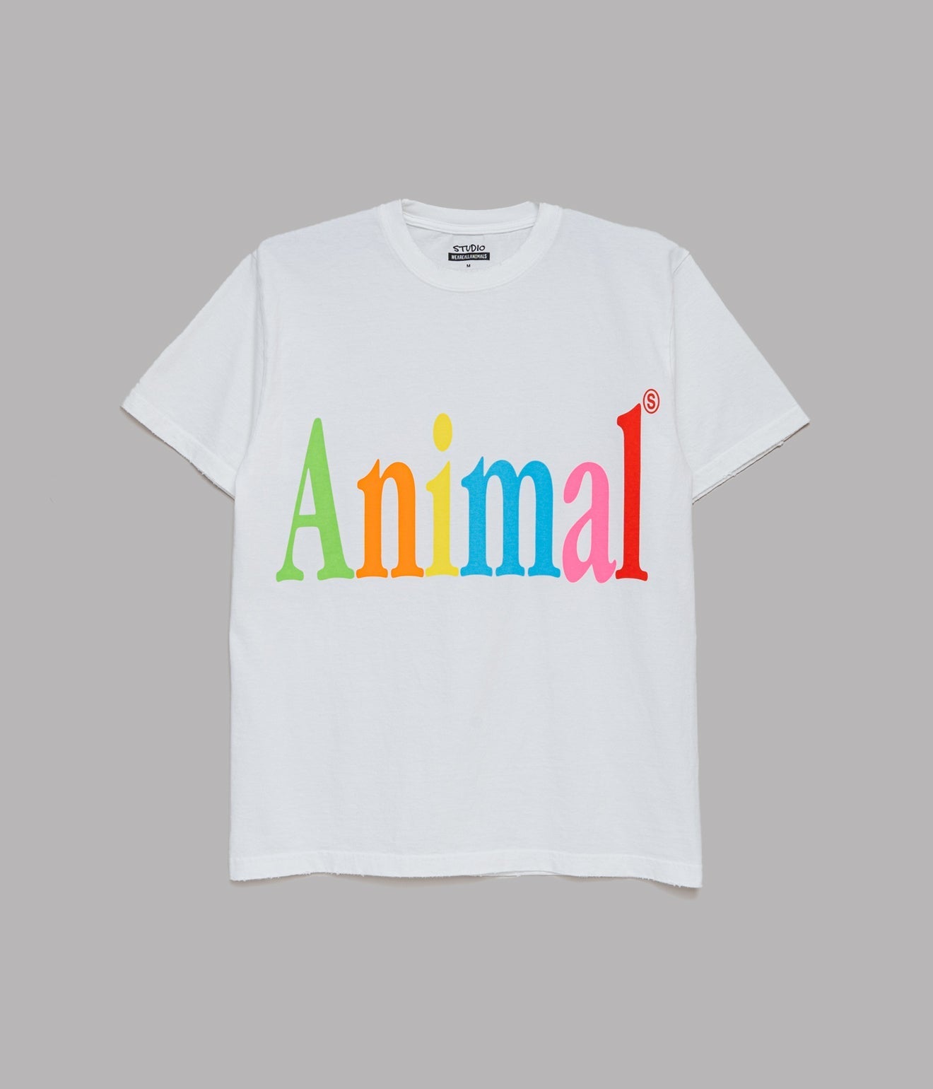 STUDIO WEAREALLANIMALS "Animals Letter T - SHIRT" WHITE - WEAREALLANIMALS