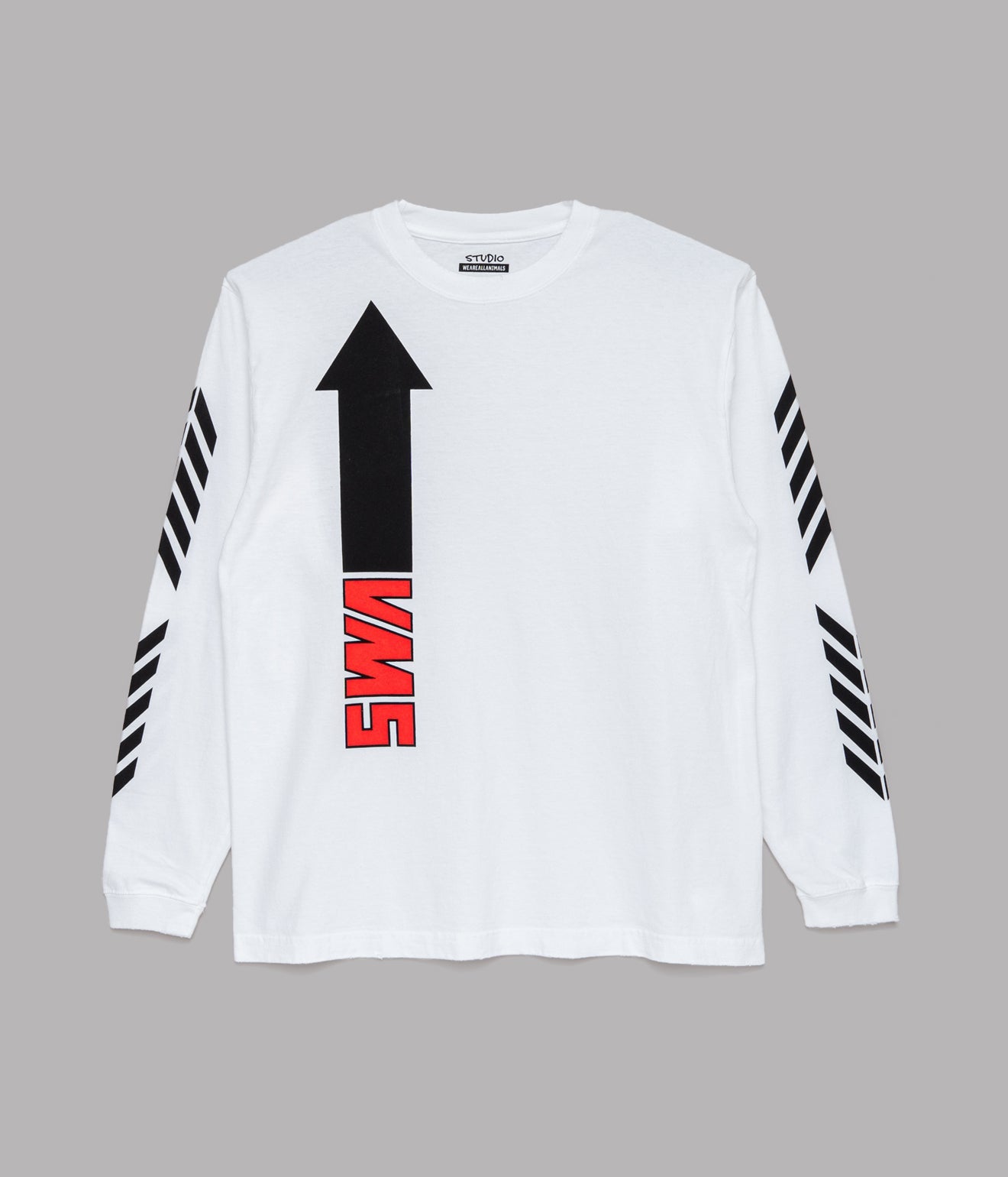 STUDIO WEAREALLANIMALS "BMX L/S T - SHIRT" WHITE - WEAREALLANIMALS