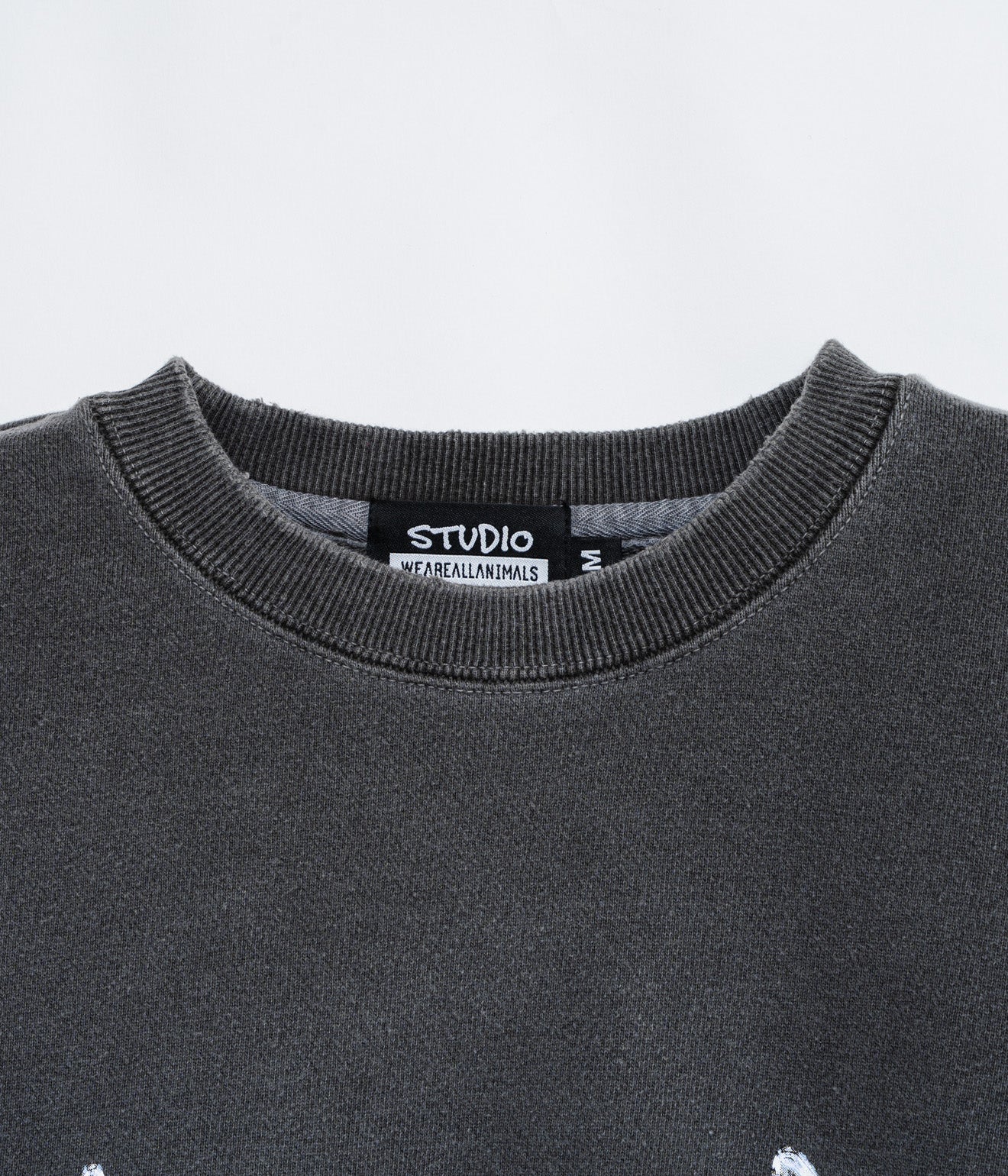 STUDIO WEAREALLANIMALS "Chrome Logo" SWEATSHIRT BLACK - WEAREALLANIMALS