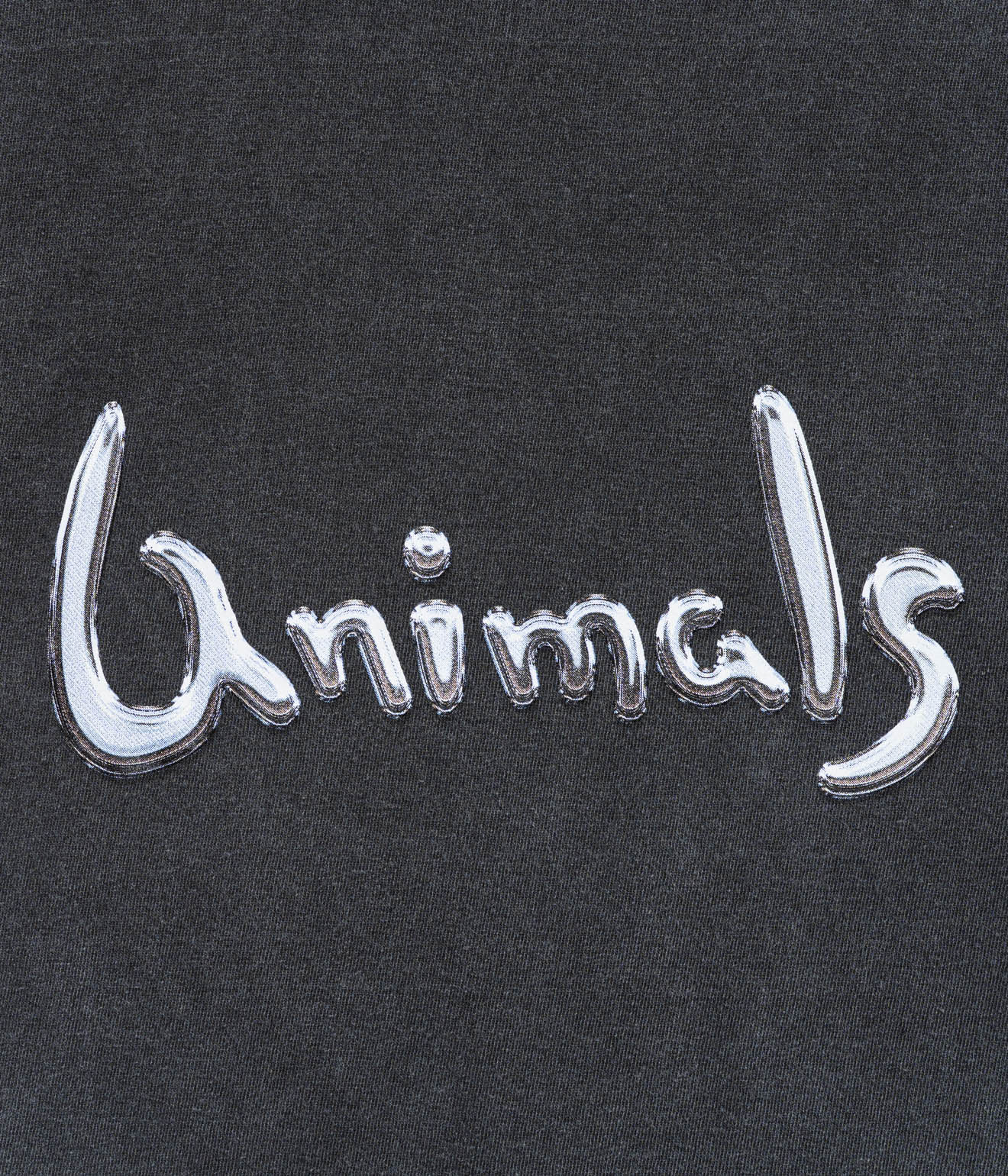 STUDIO WEAREALLANIMALS "Chrome Logo T - SHIRT" BLACK - WEAREALLANIMALS
