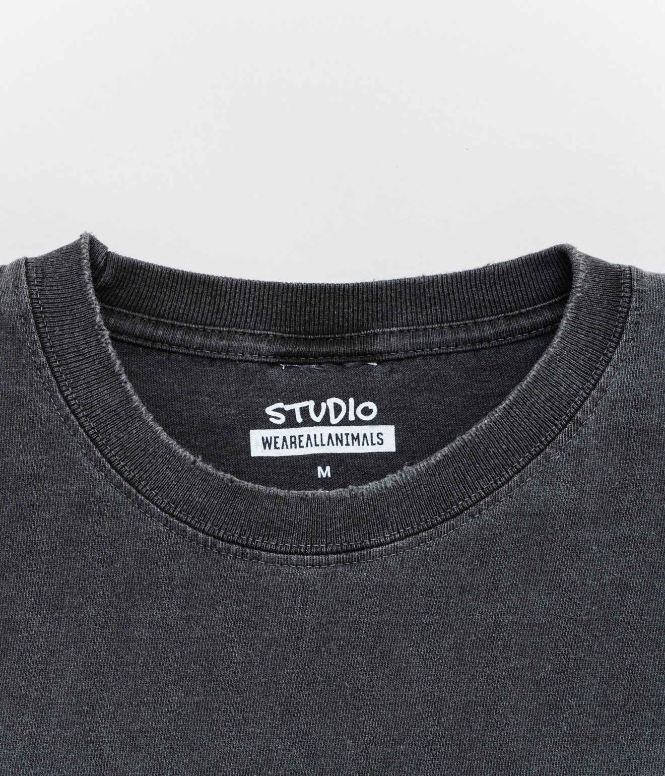 STUDIO WEAREALLANIMALS "Chrome Logo T - SHIRT" BLACK - WEAREALLANIMALS