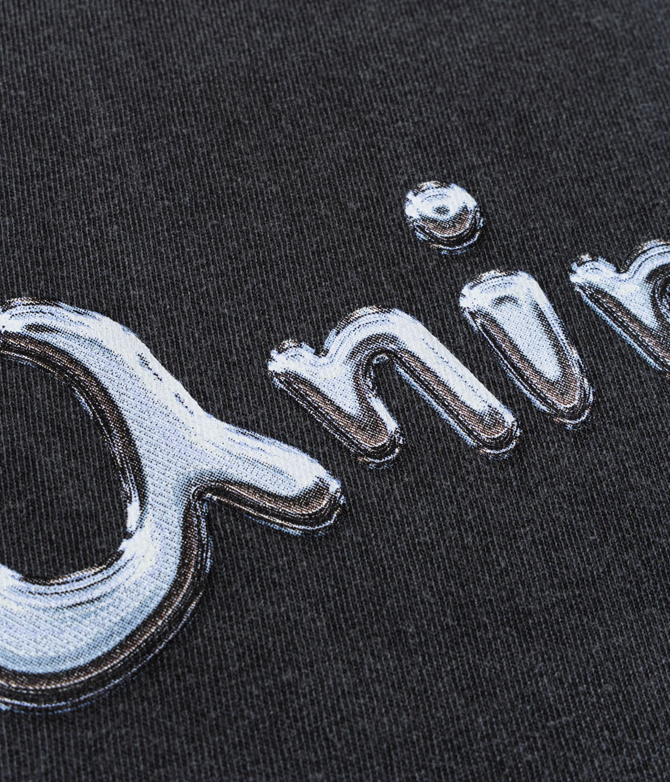 STUDIO WEAREALLANIMALS "Chrome Logo T - SHIRT" BLACK - WEAREALLANIMALS