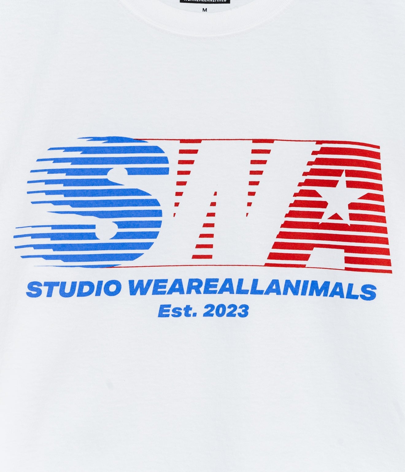 STUDIO WEAREALLANIMALS "Fast Logo L/S T - SHIRT" WHITE - WEAREALLANIMALS