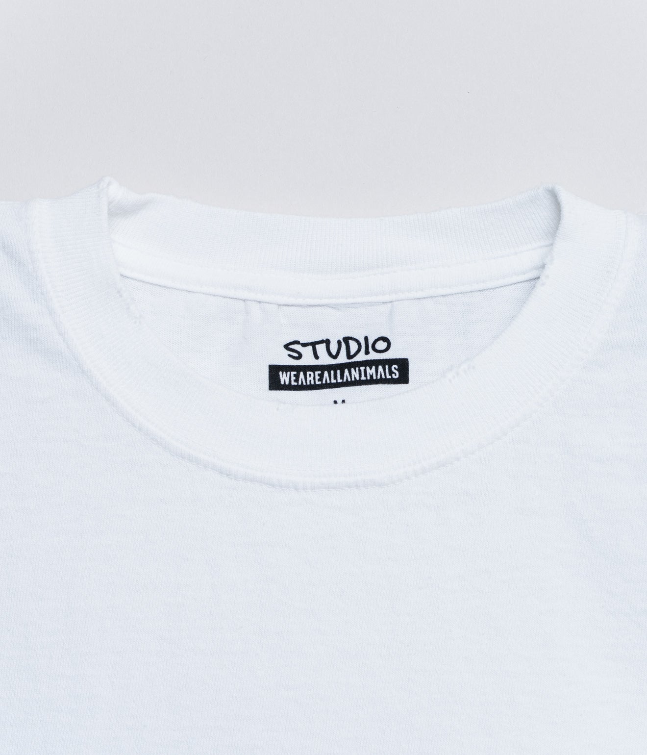 STUDIO WEAREALLANIMALS "Fast Logo S/S T - SHIRT" WHITE - WEAREALLANIMALS