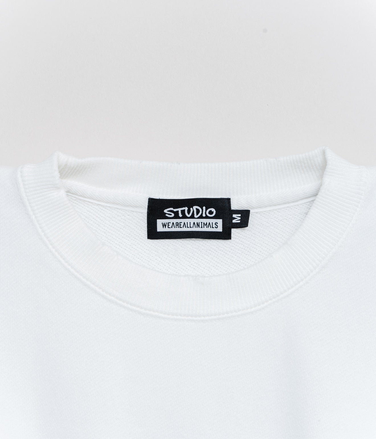 STUDIO WEAREALLANIMALS "Future SWEATSHIRT" WHITE - WEAREALLANIMALS