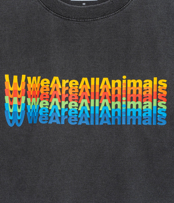STUDIO WEAREALLANIMALS "Inverted Arch L/S T - SHIRT" BLACK - WEAREALLANIMALS