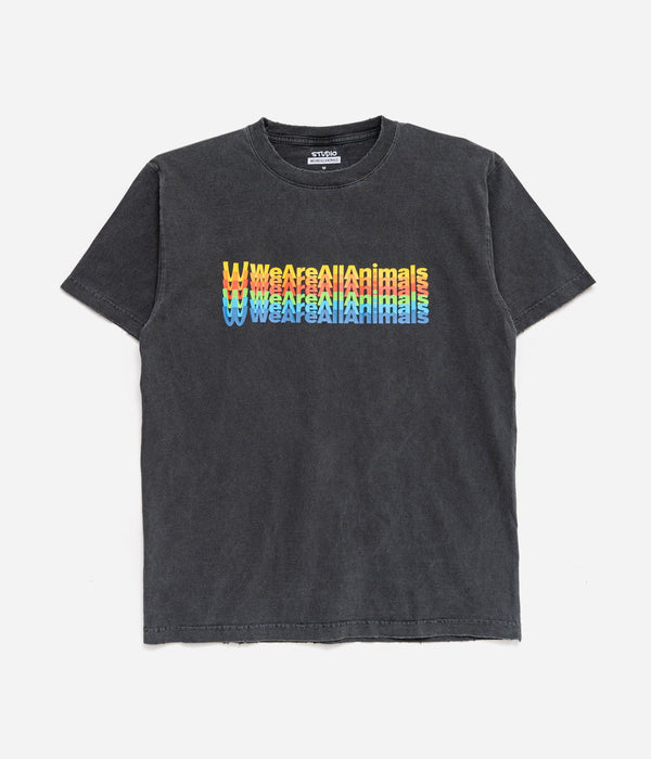 STUDIO WEAREALLANIMALS "Inverted Arch T - SHIRT" BLACK - WEAREALLANIMALS