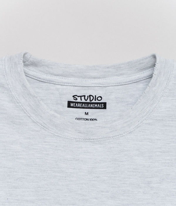 STUDIO WEAREALLANIMALS "Inverted Arch T - SHIRT" GREY - WEAREALLANIMALS