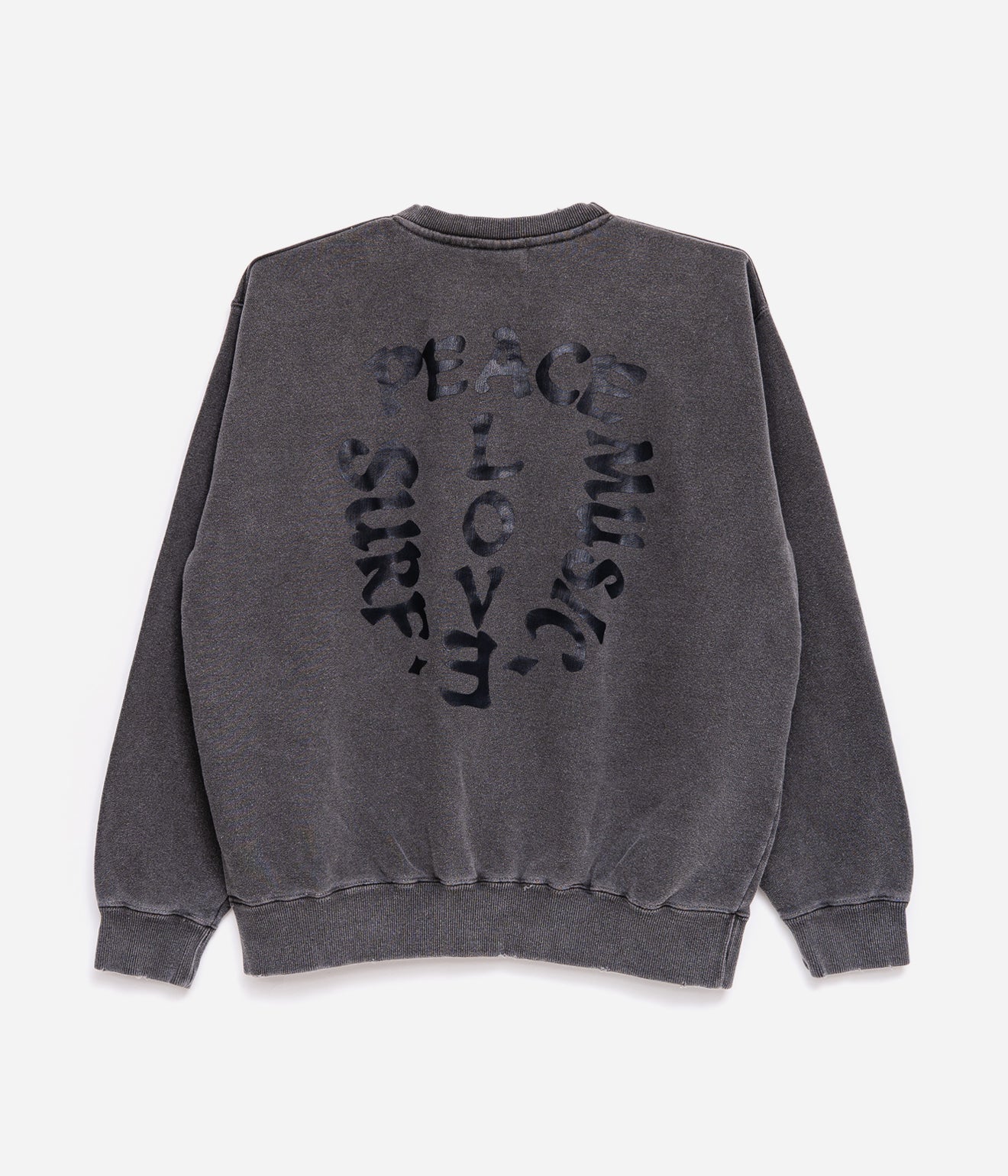 STUDIO WEAREALLANIMALS "LIFE" SWEATSHIRT BLACK/BLACK - WEAREALLANIMALS