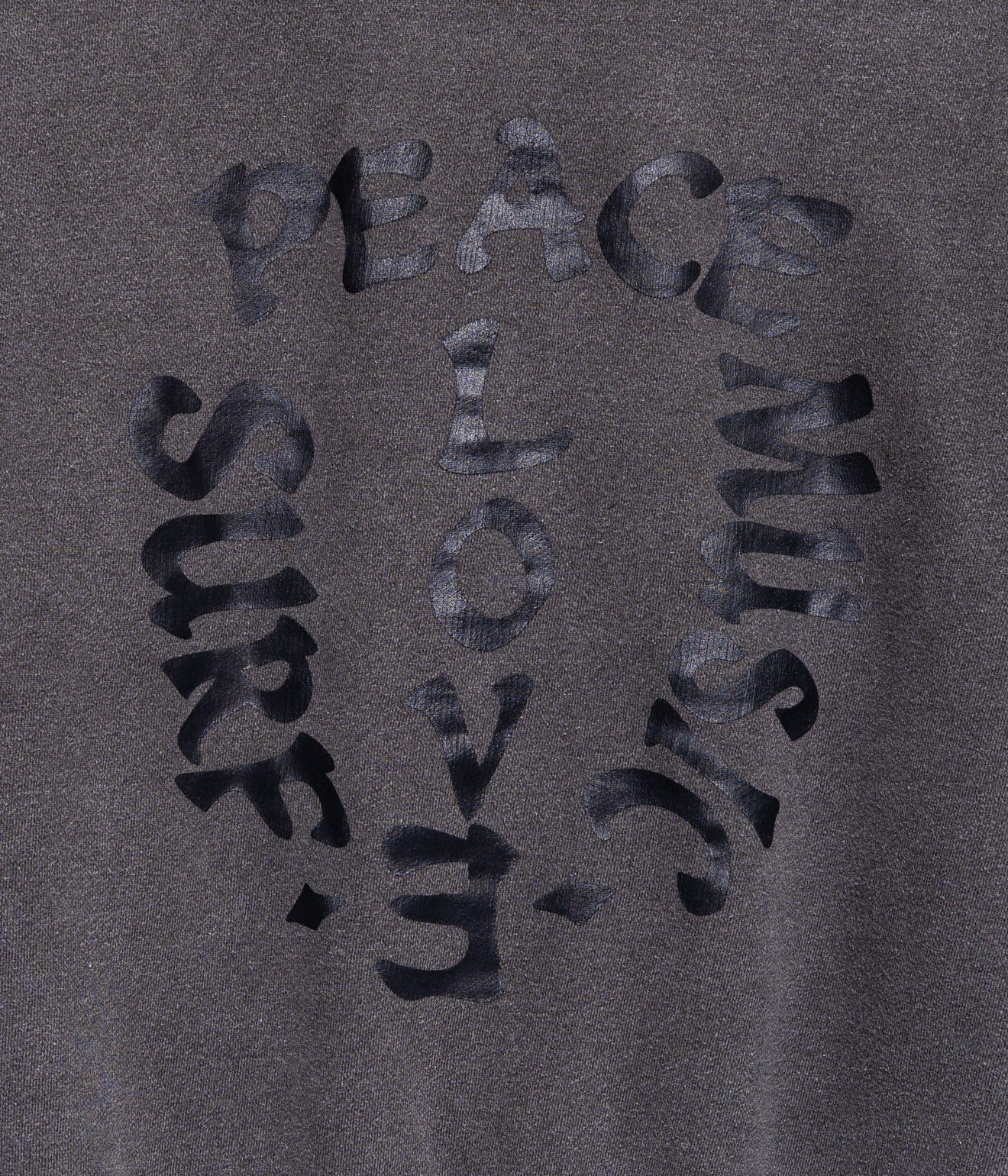 STUDIO WEAREALLANIMALS "LIFE" SWEATSHIRT BLACK/BLACK - WEAREALLANIMALS