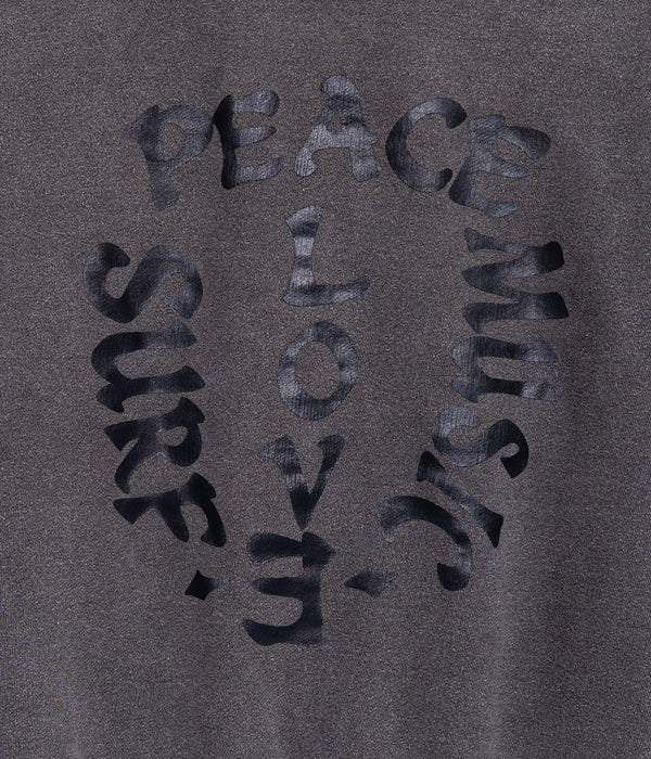 STUDIO WEAREALLANIMALS "LIFE" SWEATSHIRT BLACK/BLACK - WEAREALLANIMALS