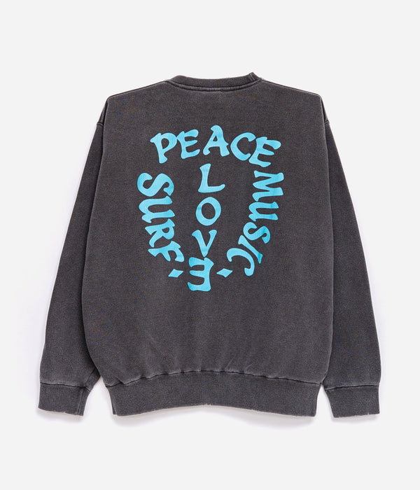 STUDIO WEAREALLANIMALS "LIFE" SWEATSHIRT BLACK/BLUE - WEAREALLANIMALS