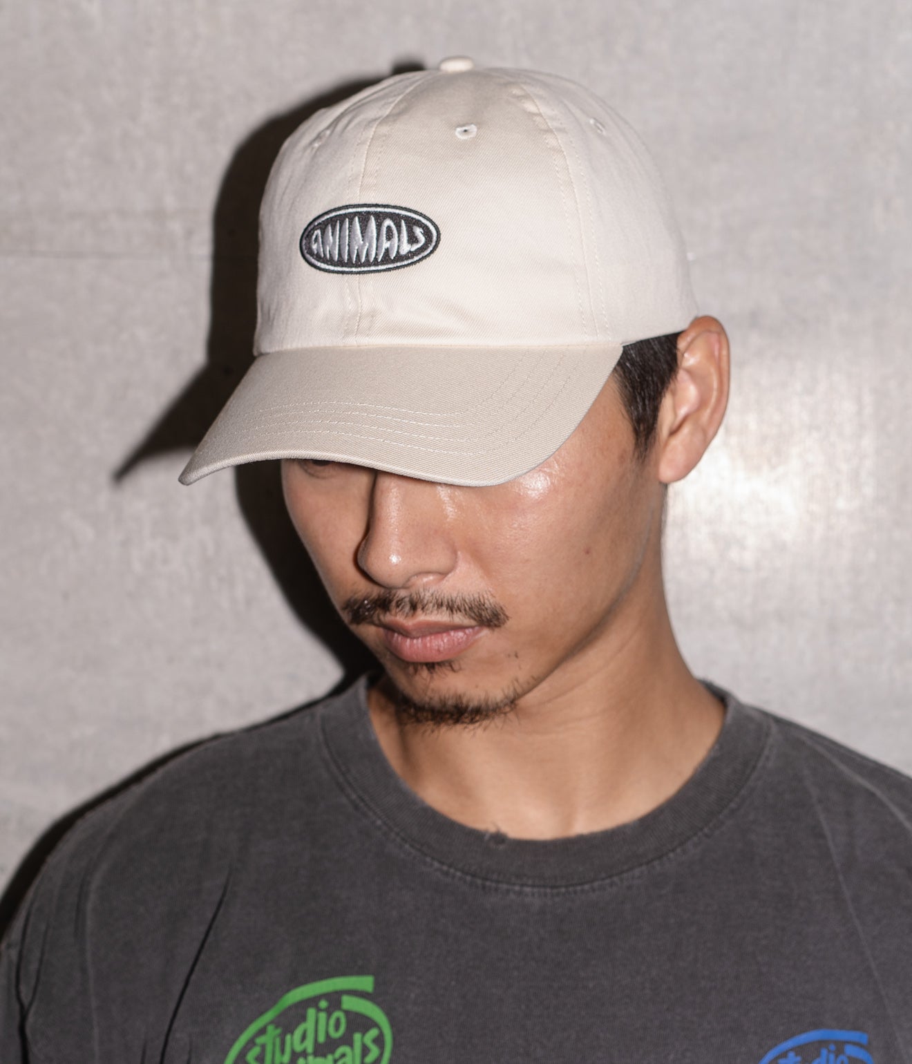 STUDIO WEAREALLANIMALS "Oval Logo CAP" OFF WHITE - WEAREALLANIMALS