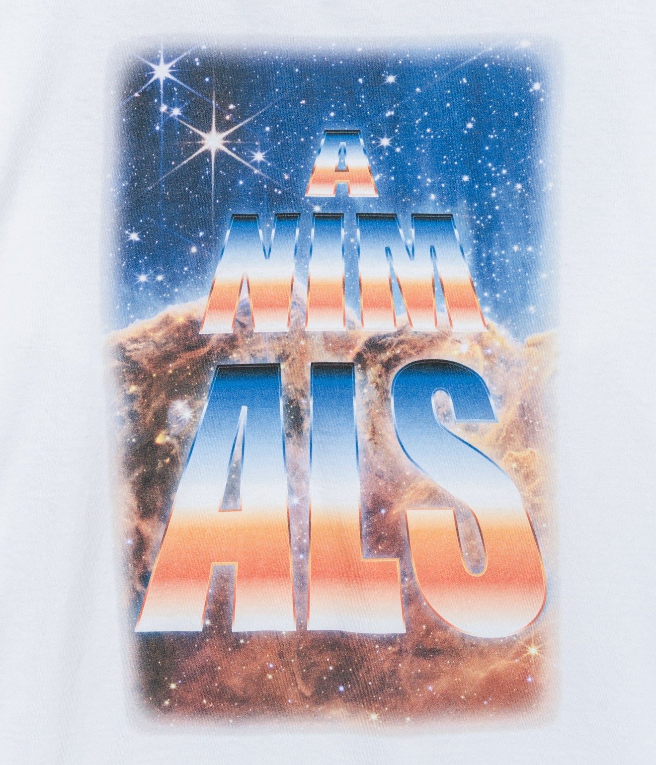 STUDIO WEAREALLANIMALS "Space Cowboy L/S T - SHIRT" WHITE - WEAREALLANIMALS